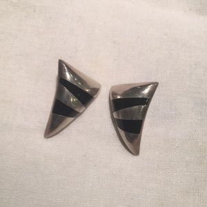 Sterling silver earrings & ónix